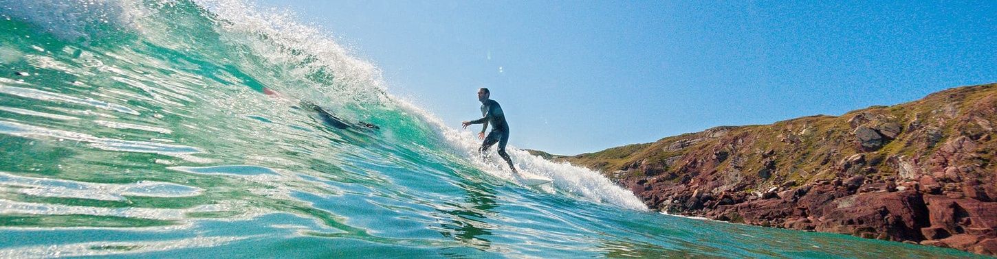 Surfer in Pembrokeshire